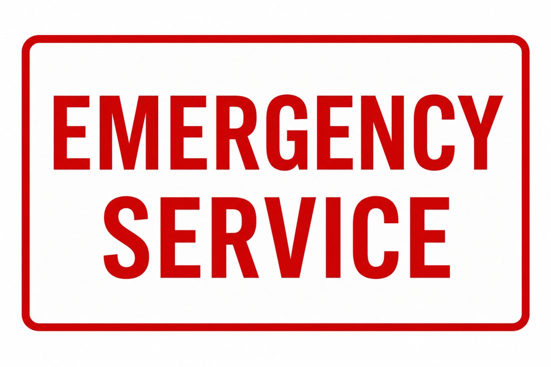 Emergency plumbing service