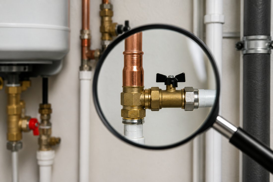 Plumbing inspection of pipe fittings
