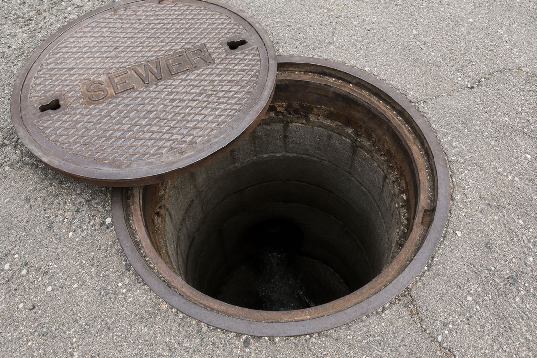 Sewer line access point